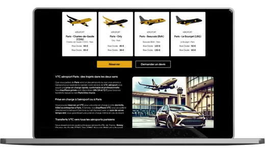 Exemple de site VTC