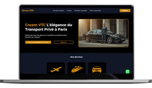 Exemple de site VTC